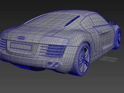 audi r8 Free 3D model by maksy