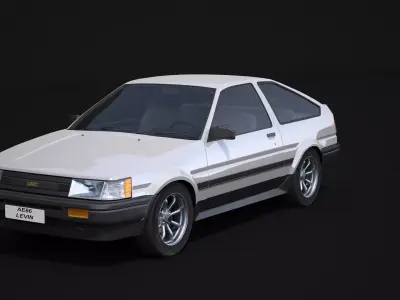 Toyota AE86 Levin 3D model