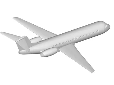 Fokker 100 3D model
