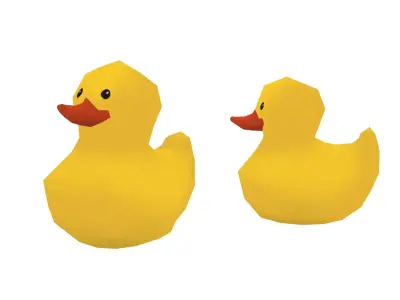 Duck Toy - Hand Painted Free 3D model