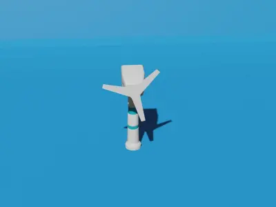 Wind Turbine Free low-poly 3D model purchase