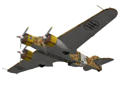 Savoia-Marchetti SM79 Sparviero 3D model
