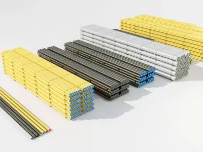 Various Pipe Bundles 3D model