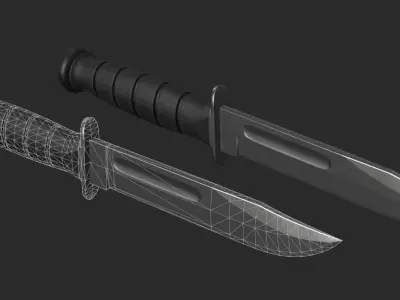 Fighting Knife Free 3D model