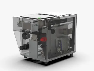 Screw One Output Two Feeder Machine 3D model