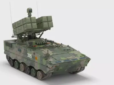 Chinese HJ-10 Anti-tank Missile 3D model