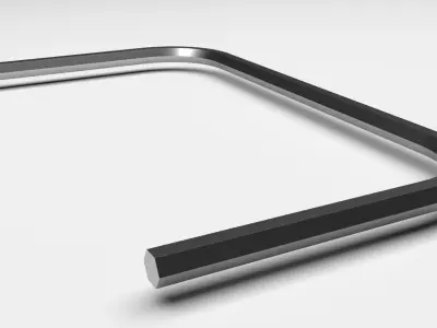 C Shaped Allen Wrench 3D model