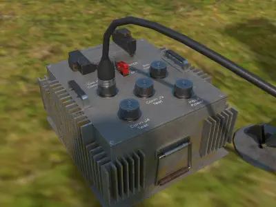 Tow Missile Launcher Low-poly 3D model