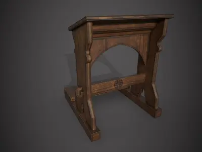 Prayer Stand Low-poly 3D model