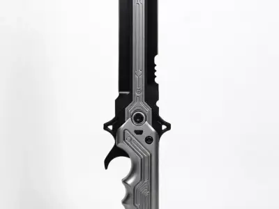 futuristic dagger 3d model 3D model