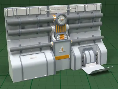 Industrial Walls Collection 1 - 20 pieces 3D model