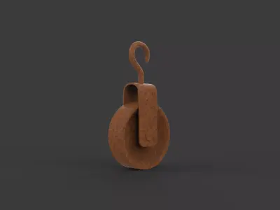 Old pulley 3D model