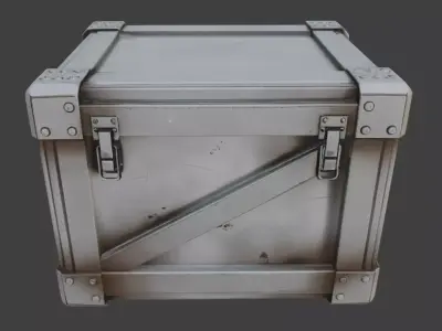 Metal Storage Crate 3D model