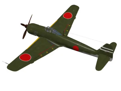 Kawasaki Ki119 3D model