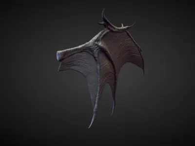 WING27 high poly sculpt 3D model