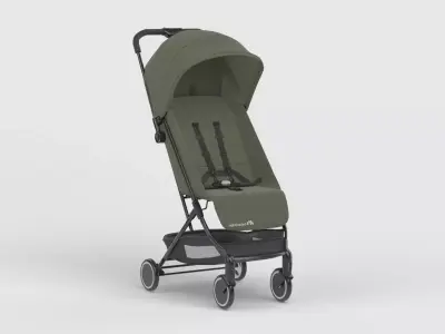 Baby stroller 3D model 3D model 11