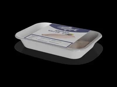 Smoked fish and seafood Smoked Whitefish 3D model