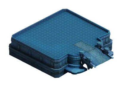 Tang Magic Palace - Religion - platform 002 Free 3D model