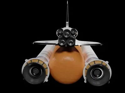 Spaceshuttel 3d model space shuttle on egg Free 3D model