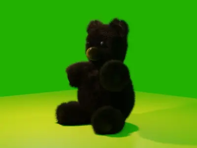 Teddy bear Low-poly 3D model get