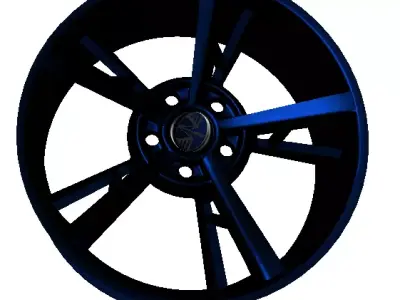 Race Car Rim Low-poly 3D model