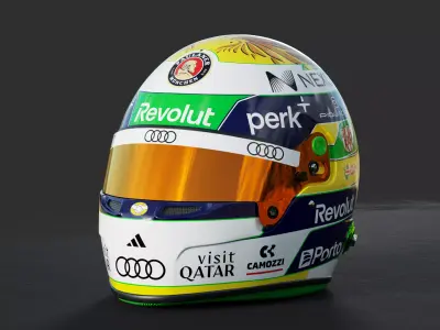 F1 Gabriel Bortoleto Helmet 2026 3D model
