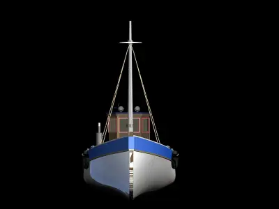 FISHER KING MODEL FISHING BOAT 3D model