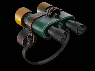 Binoculars Free low-poly 3D model