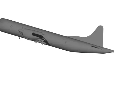 P3C Orion Harpoons 3D model
