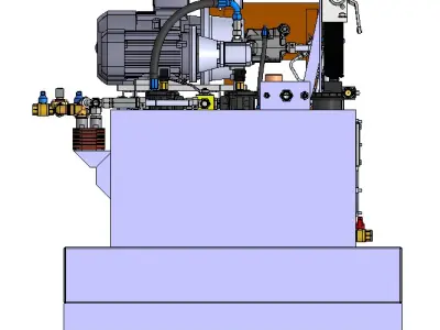 Hydraulic station 340L 3D model