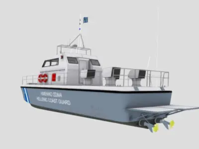Hellenic Coast Guard - Boat 3D model