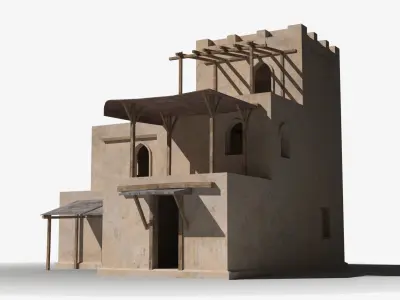 Arab x21 Low-poly 3D model
