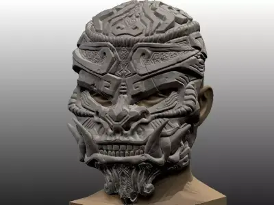 Monkey King Stone Mask 3D print model