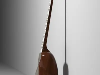 Middle-eastern musical instrument Persian Taar Free 3D model