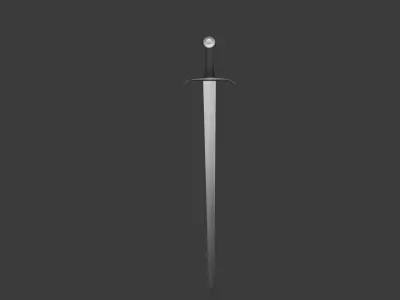 knight sword Low-poly 3D model purchase