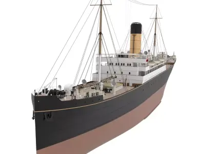 Steam Ship 3D model
