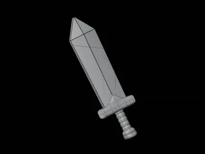 Sword 3D Illustration 3D model