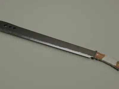 Survival Machete Low-poly 3D model purchase