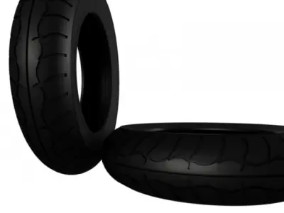 Moto Sport Tire 3D model