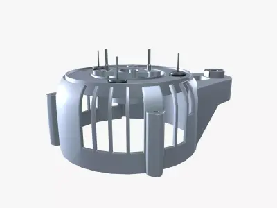 Alternator diode Low-poly 3D model
