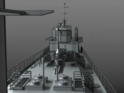 Ship - Oil Tanker 3D model