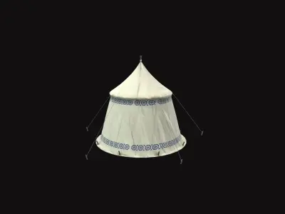 Medieval Tent V01 Low-poly 3D model