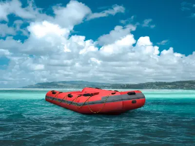 Lifeboat Inflate 3D model