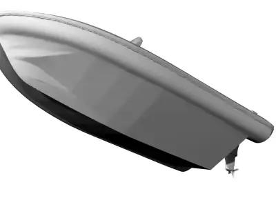 RIB Boat - Fluke 60 3D model