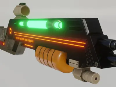 Concept Rifle Free 3D model