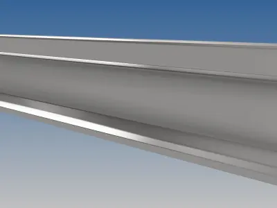 British Standard-EN13674 50E3 rail 3D model