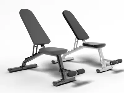 Modern Benchpress machine 3D model