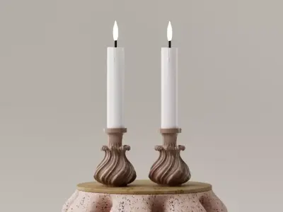 PORTA VELAS - CANDELABRO 3D print model get