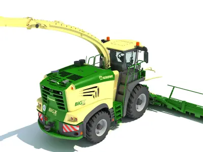 Krone Forage Harvester 3D model