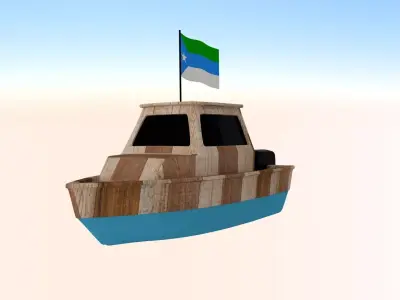Jubaland  Somalia Fishing Boat 3D model